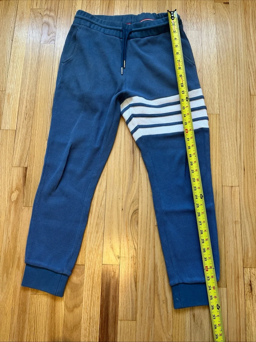 Thom Browne Waffle Sweatpants 4-Bar Thermal Thick Size 2 Jogger Made In Japan